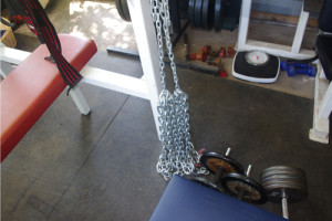 Chains used on my bench press